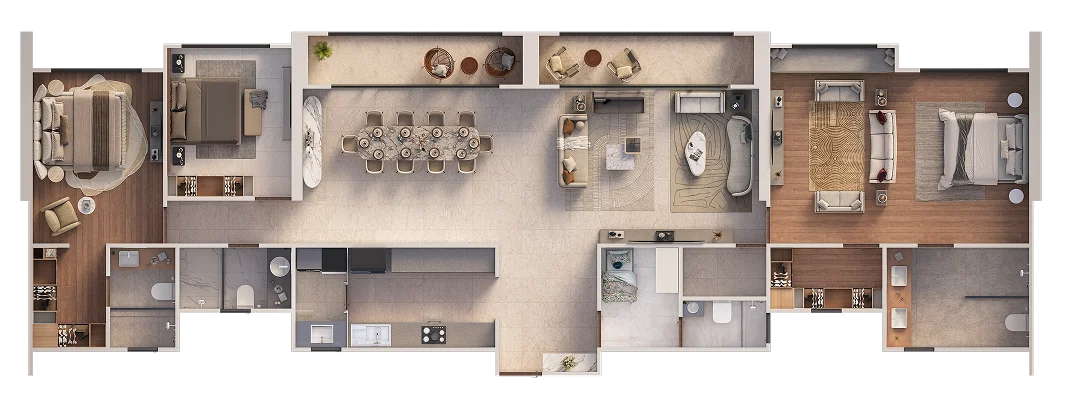 3.5 BHK Duplex Floor Plan